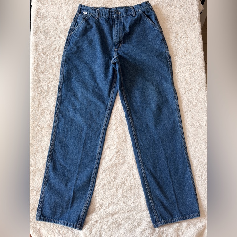 Carhartt FR Flame Resistant Denim Dungaree Jeans 36x36 (34x35)